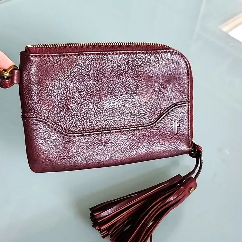 Frye Leather Western Wristlet/Wallet Festival Coastal Cowgirl